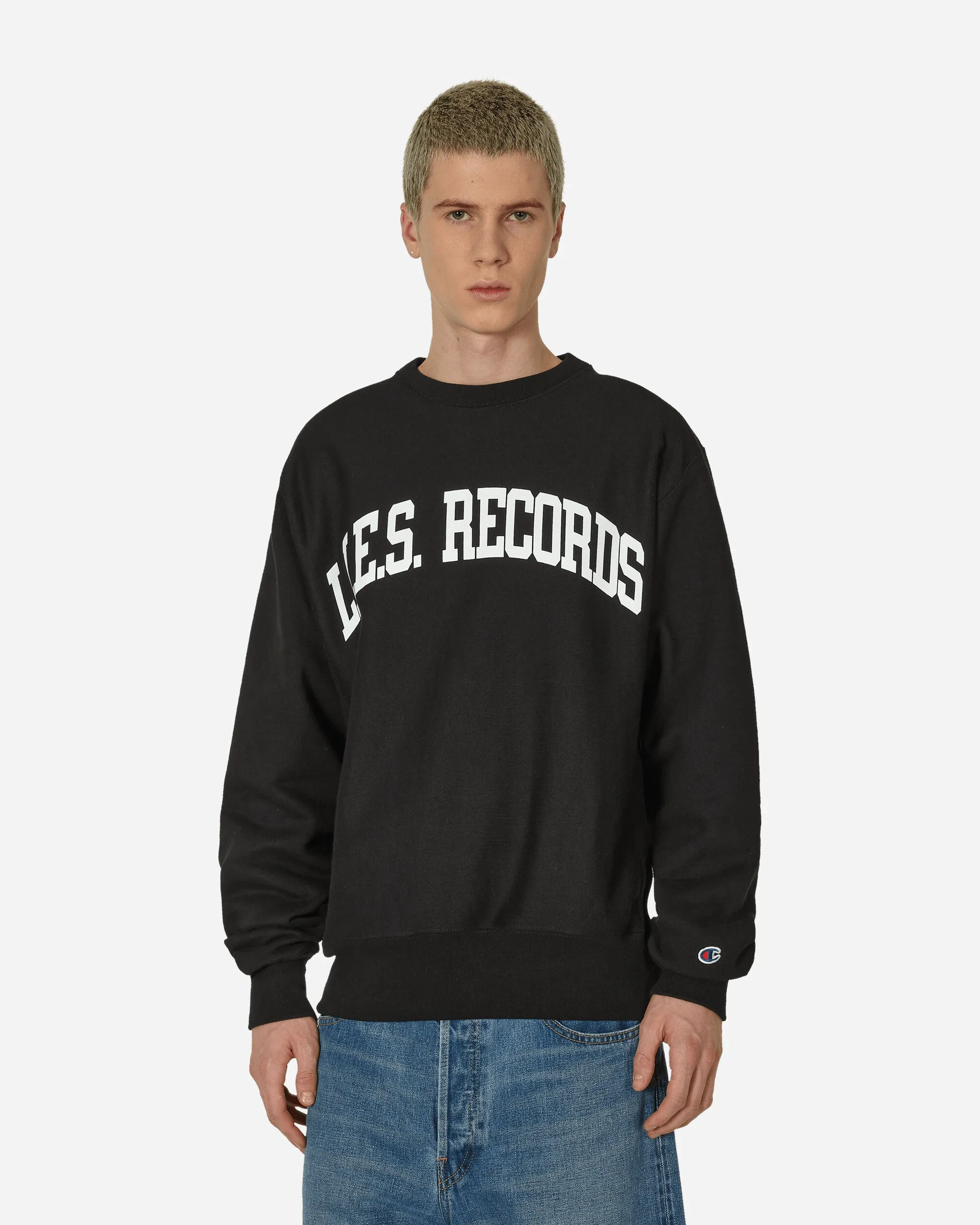 Varsity Crewneck Sweatshirt Black