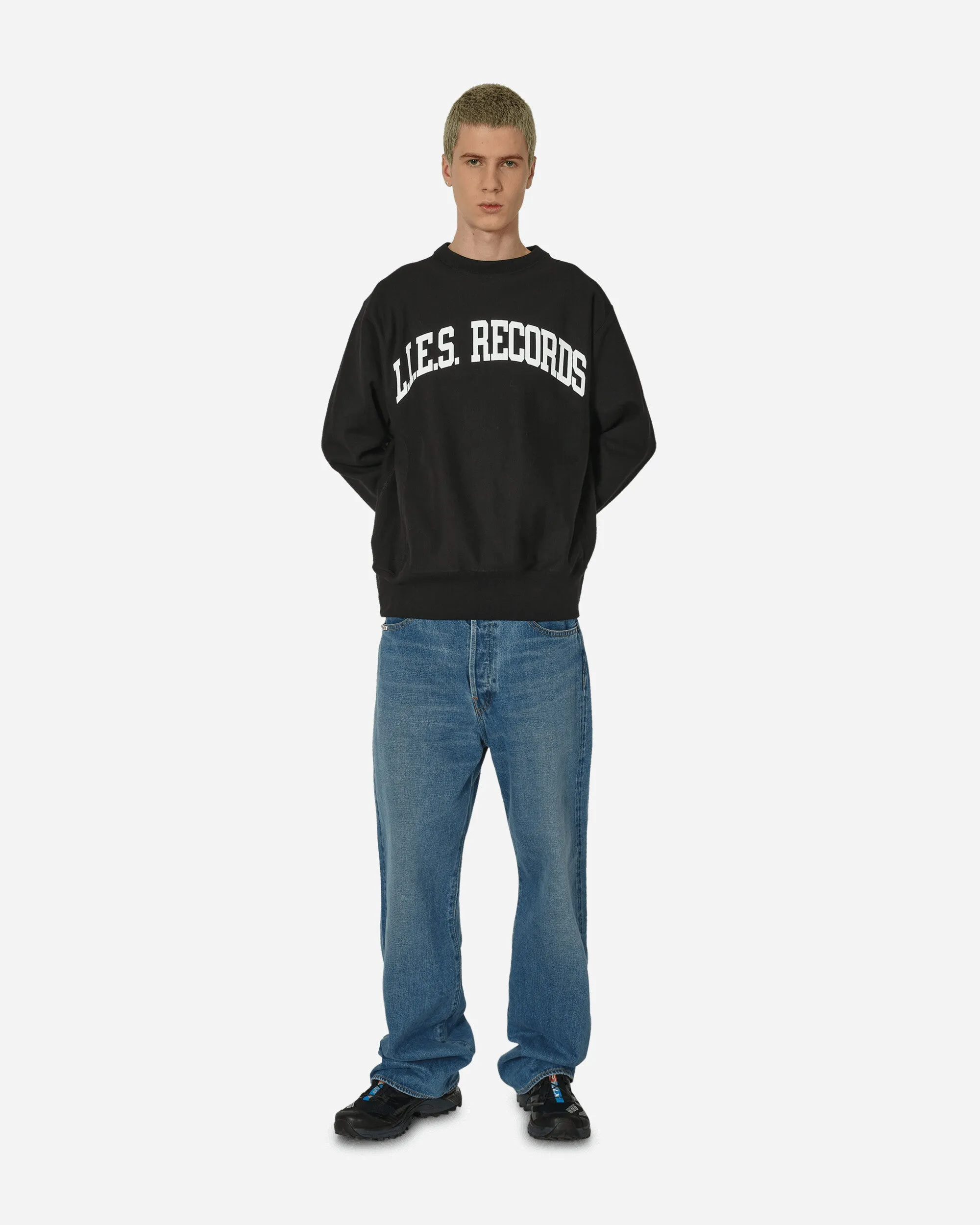 Varsity Crewneck Sweatshirt Black