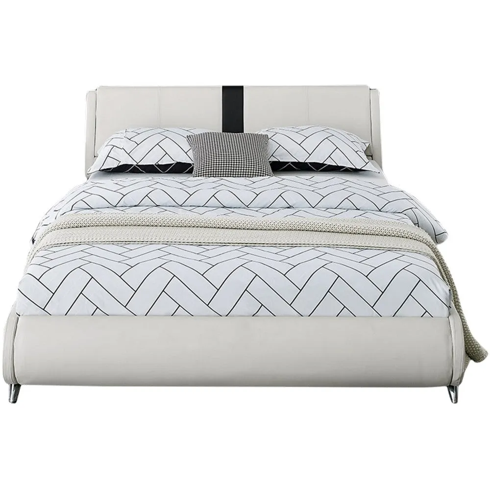 White Platform King Bed