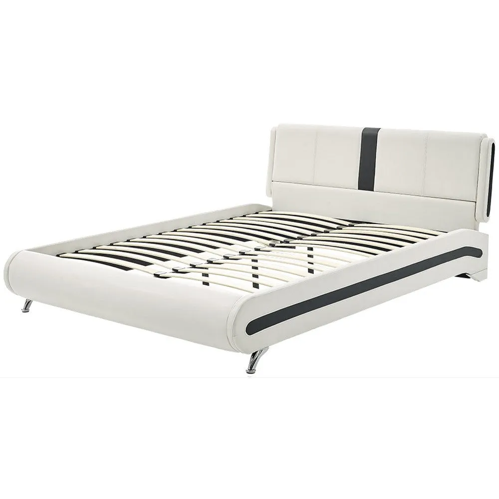 White Platform King Bed