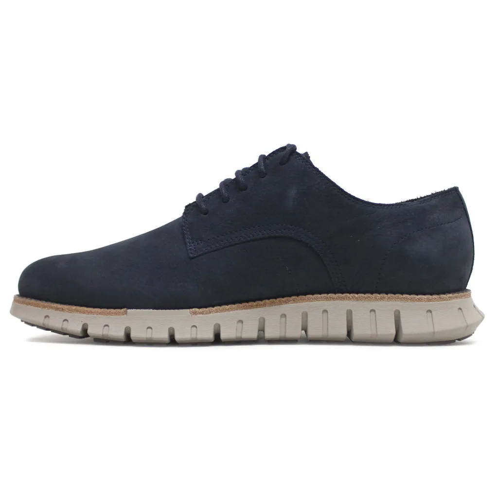 Zerogrand Remastered Plain Toe Nubuck Men's Derby Shoes